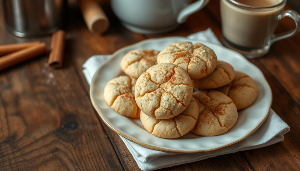 serving snickerdoodle cookies