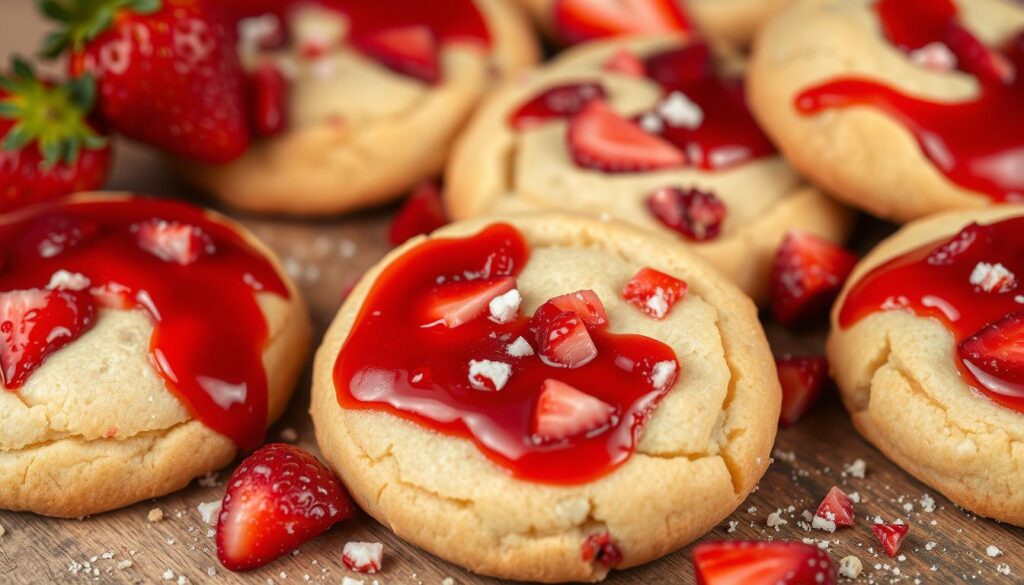 strawberry cheesecake cookies