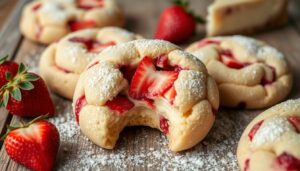 strawberry cheesecake cookies