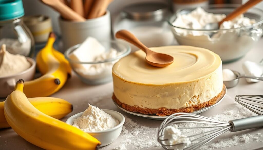 Baking cheesecake