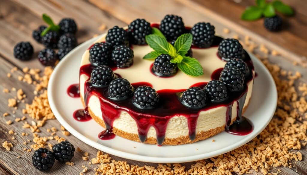 blackberry cheesecake decorations