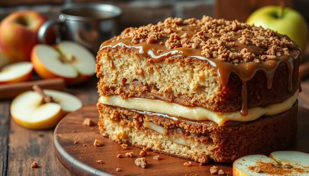 layered coffee cake